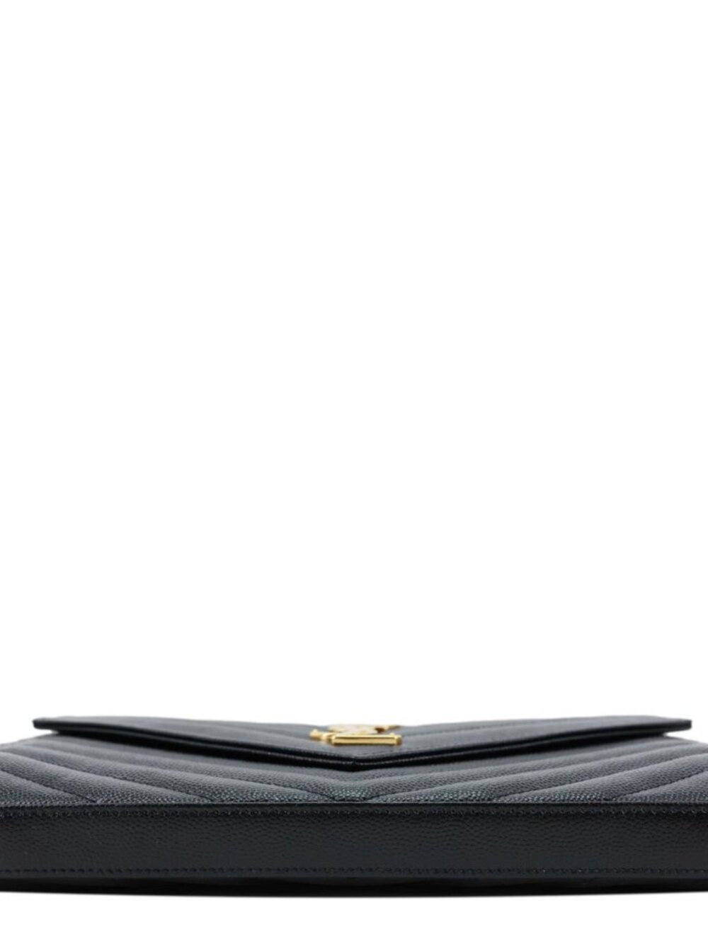 Yves Saint Laurent Cassandra Matelasse Grain De Poudre Chain Wallet Black - Picture 10 of 15